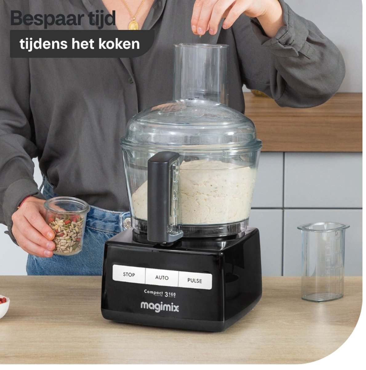 Magimix CS 3160 - Foodprocessor - Keukenmachine - Zwart thumbnail 6