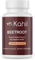 Kahil Rode Biet Capsules 1000 mg per serving 60 Vegan / Vegetarisch Capsules Beetroot Supplement