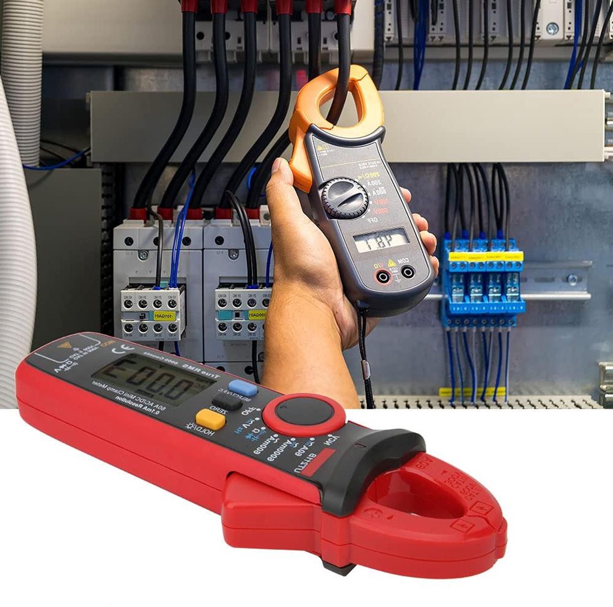 Ouuo UT211B Draagbare Mini Hoge Precisie Stroomtang Multimeter Ondersteuning voor VFC NCV True RMS