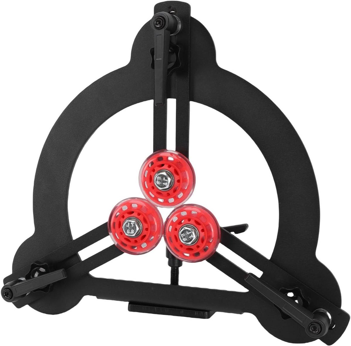 Houtdraaibank Steady Rest Staal Met rubber beklede rollen Dubbel lagerontwerp voor 8 inch draaibanken Houtbewerking