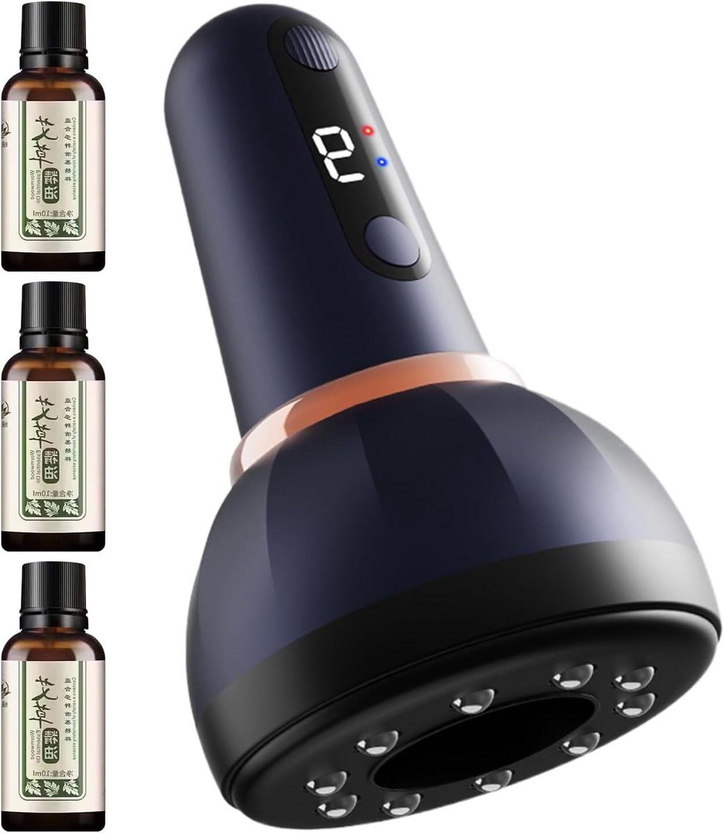 Elektrisch Cupping Apparaat - Massage Cup - Spierontspanning Thuis - 9 Vibratiestanden - 18.5 cm - Subtiel