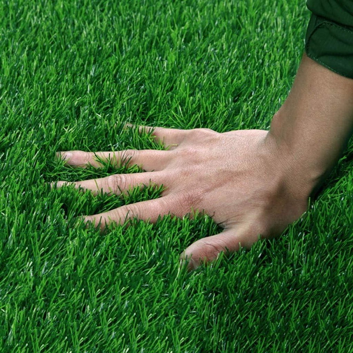Kunstgras Gazon - Kunstgazon Tapijt - Buiten Decoratie - Zacht Huisdier Vriendelijk - 1x4m - Groen