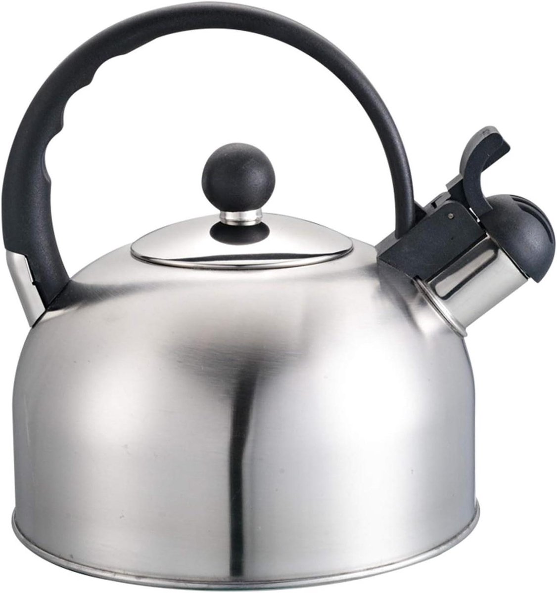 Waterkoker Roestvrij Staal - Theepot Koken Gereedschap - Water Koken - Gelijkmatige Warmteverdeling - 2L - Zilver