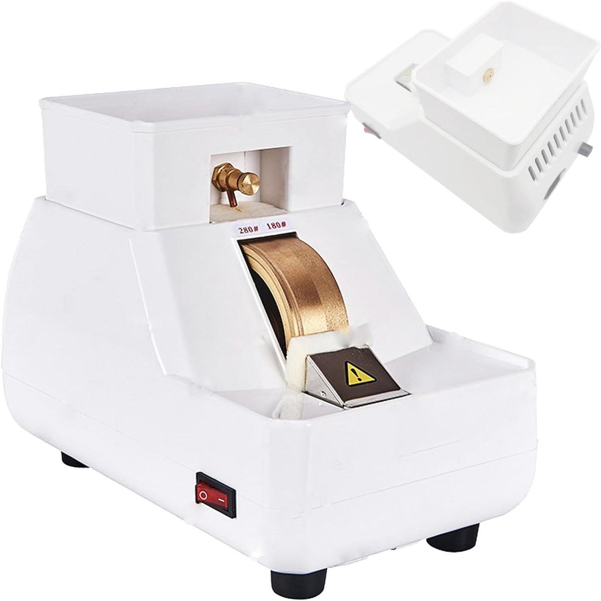 Lens Slijpmachine - Rand Slijper - Precisie Slijpen - Diamant Slijpschijf - 3 Groef Functies - Zilver