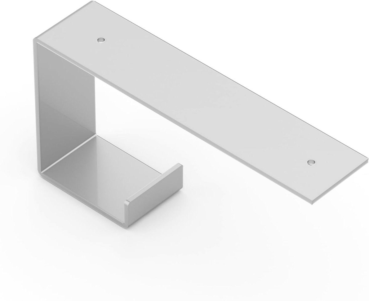 Plankdrager - Wandsteun - Opbergen - Stevig staal - 20 cm diep - Wit