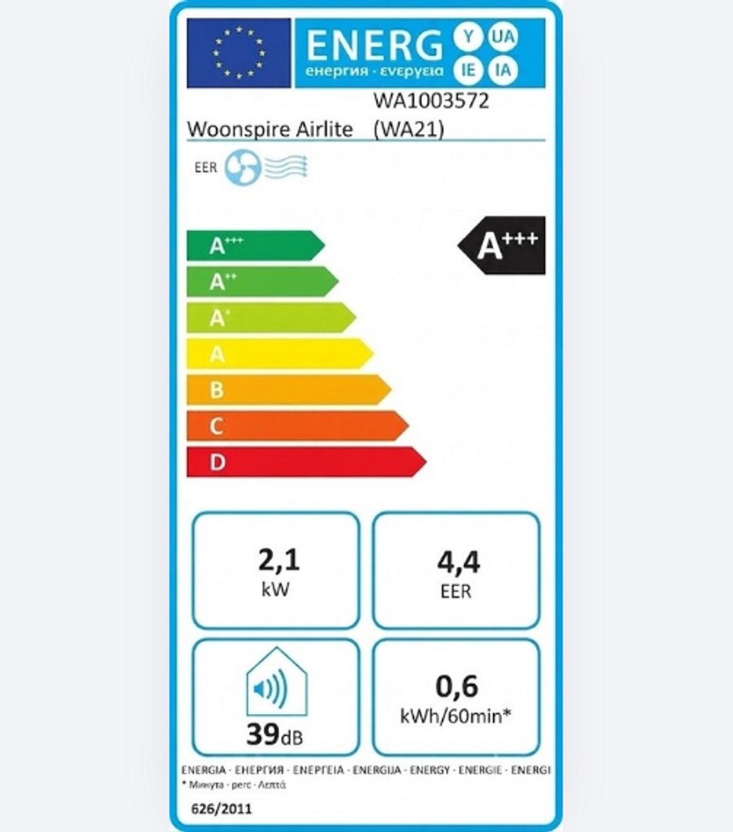 Woonspire AirLite Luchtontvochtiger - 23W, fluisterstil, 1500ml thumbnail 5