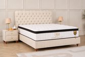 BSS Bedding Fluffy Paris - Boxspring - Boxspring met Opbergruimte - Inclusief Dekbed - 140x200 - Beige