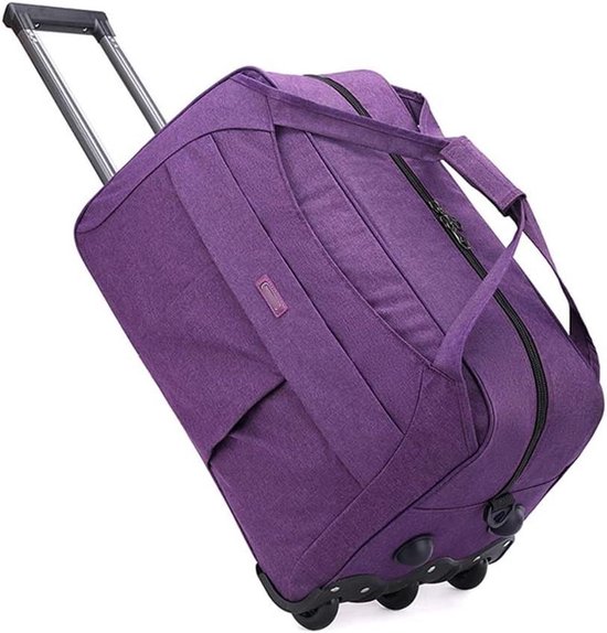Reis Duffle Bag - Handbagage Koffer - Weekend Trips - Waterdicht Oxford Materiaal - 55x34x31 CM - Paars