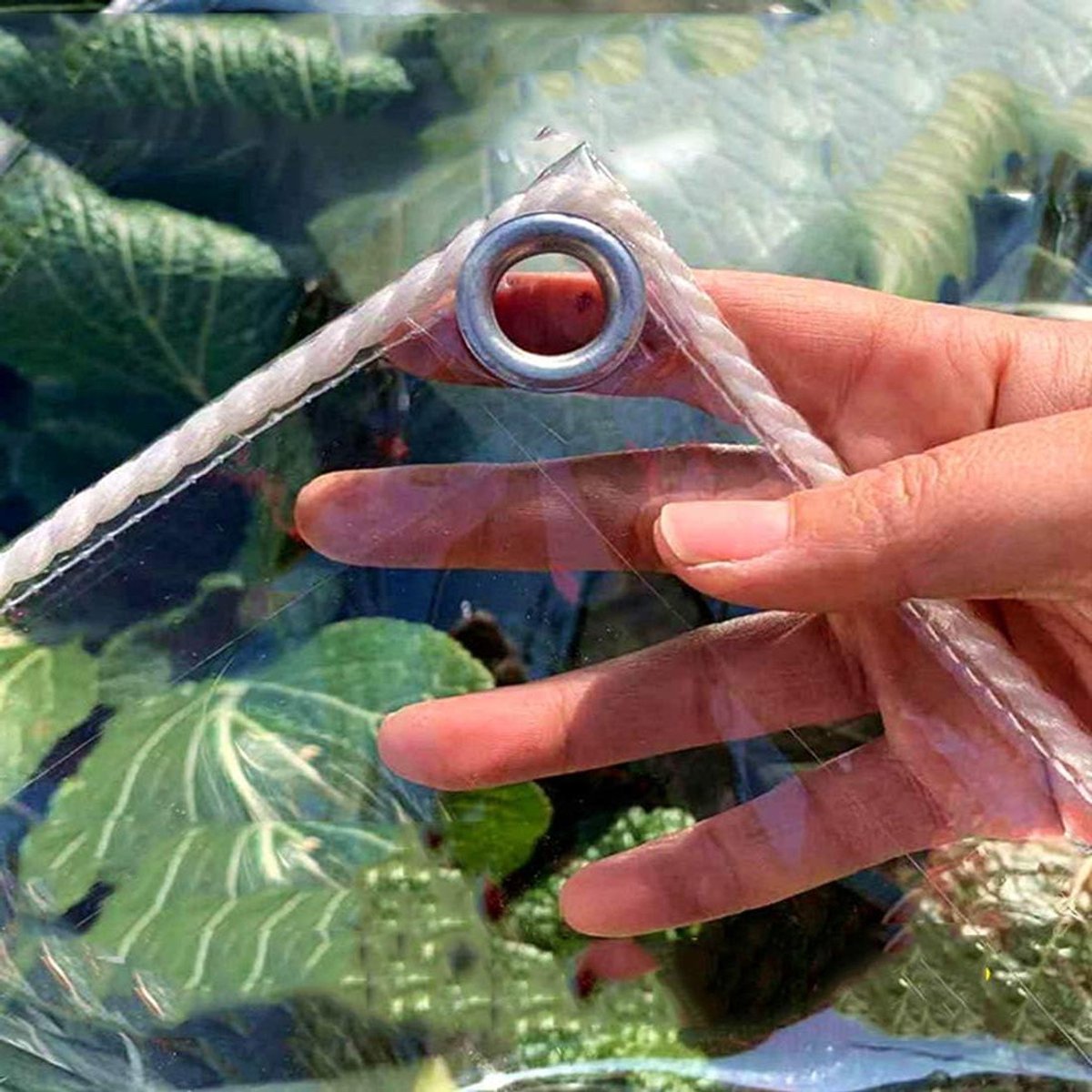 Afdekzeil Transparant - Waterdichte Folie - Bescherming Buiten - Weerbestendig PVC - 1.6 x 1 Meter - Helder