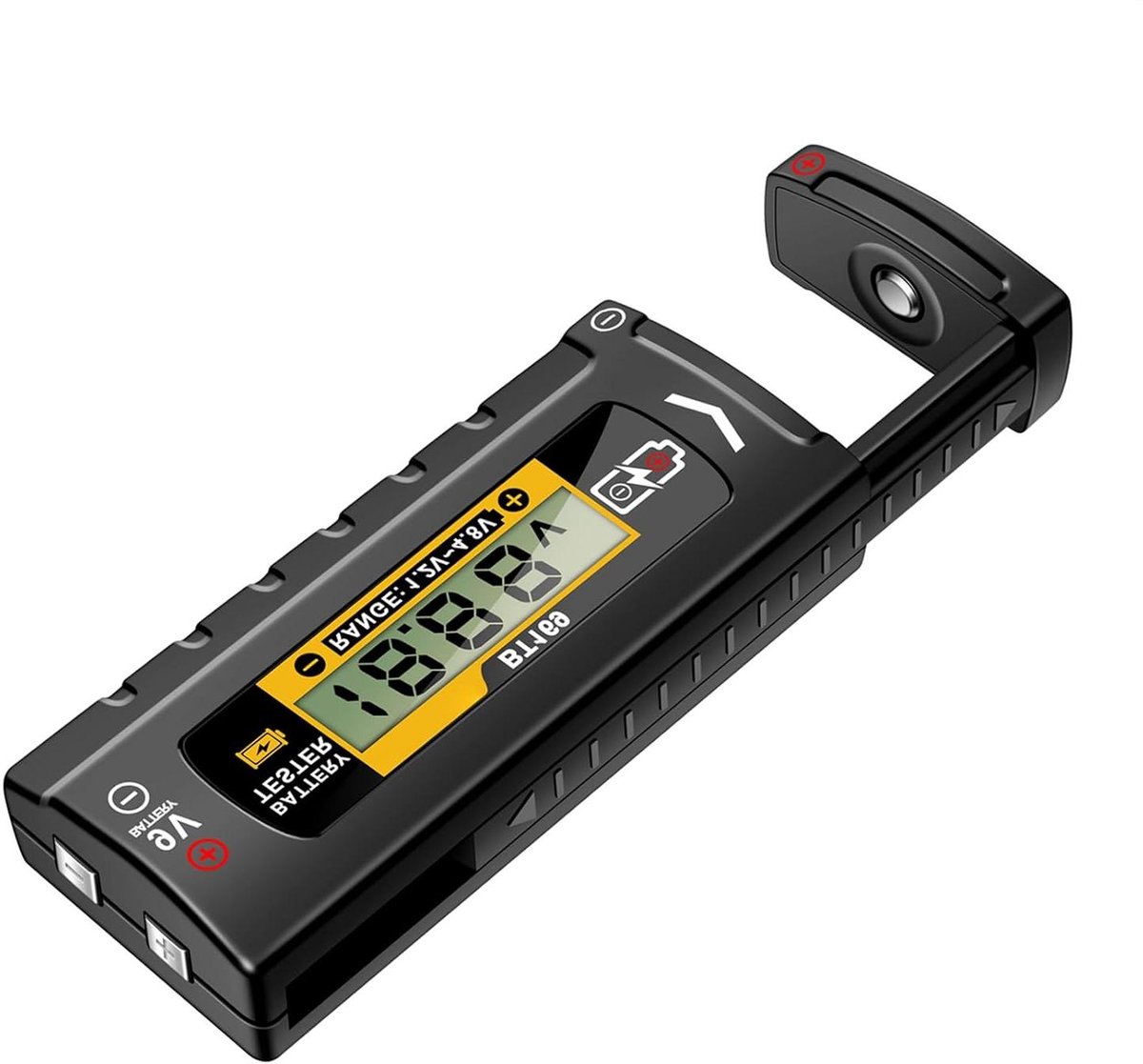 Accutester Digitaal - Batterijmeter Capaciteit - Energie Status - Geen Extra Batterij - 12-4.8V - Zwart