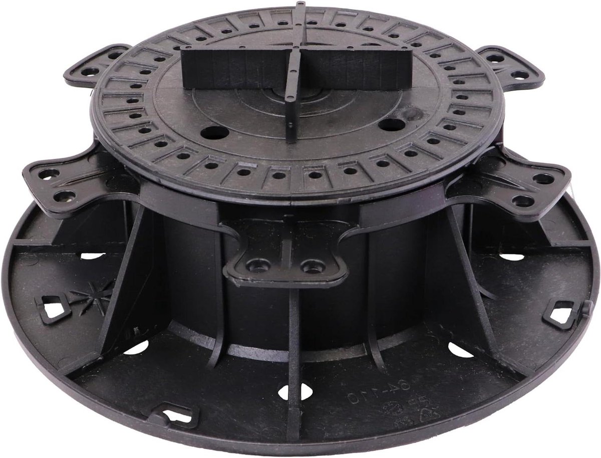 Verstelbare Sokkel - Terrastegel Drager - Terras Bouwen - Hoge Draagkracht - 64-110 mm - Zwart