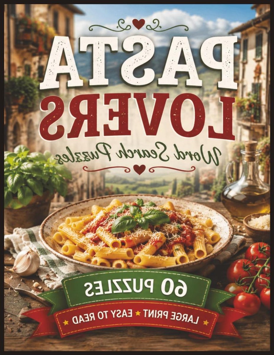 Puzzelboek Pastaliefhebbers - Woordzoeker Puzzels - Ontspanning Thuis - Grote Letters - 8.5x11 inch - Niet gespecificeerd