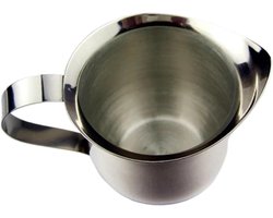 Melkkan RVS - Opschuimkan Koffie - Latte Art Maken - Gemakkelijk Schoon te Maken - 90 ml - Zilver
