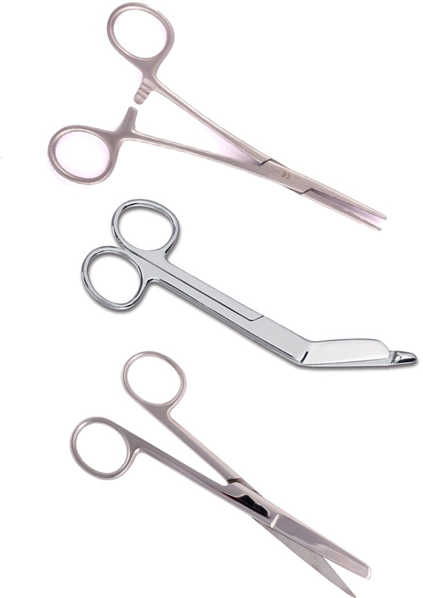 Verpleegkundige Scharenset - Zilver - MDR Gecertificeerd - Zorg - Verbandschaar - Cadeau - Verpleegkunde - Accessoires - Nurse Cadeau - Verpleegkundige Schaar - Verpleegkundige Artikelen