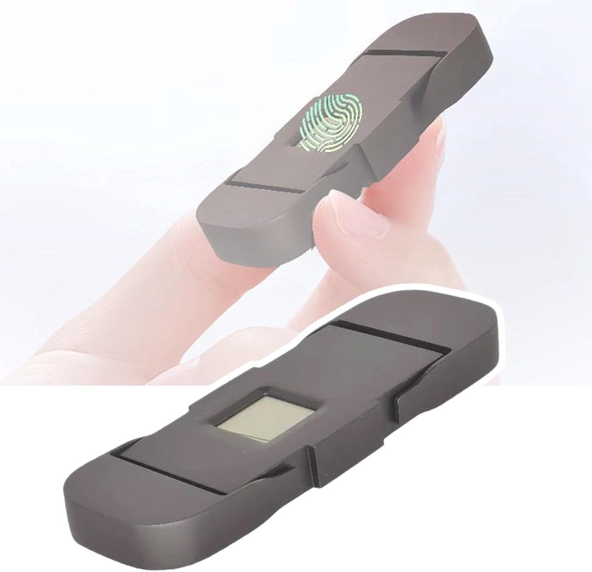 Vingerafdruk USB Stick - Beveiligde Opslag - Data Beschermen - Dubbele Poort Connectiviteit - 512GB - Zilver