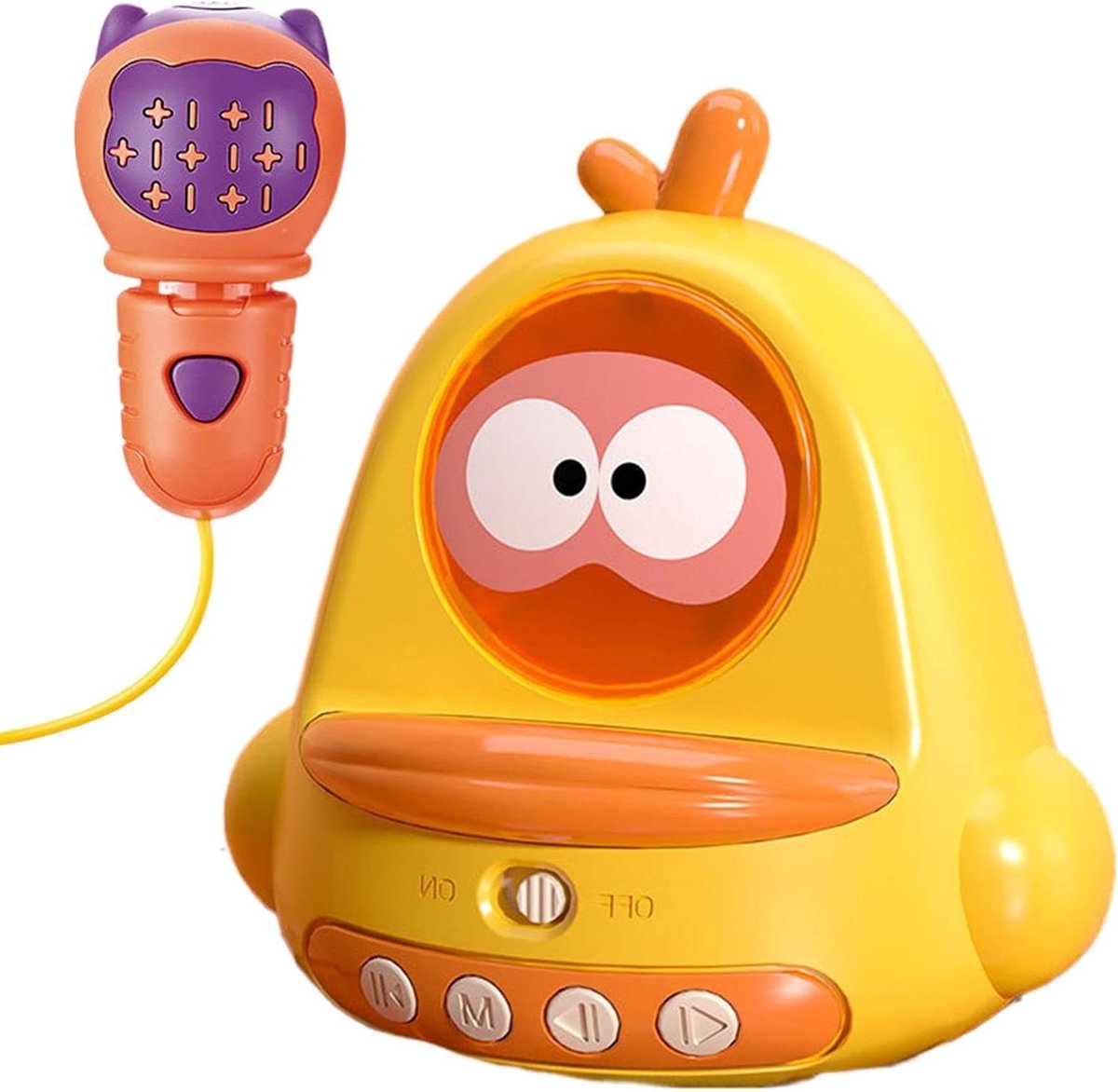 Karaoke Microfoon - Zing Speelgoed - Muziek Plezier - Draadloze Connectiviteit - 10 cm Hoog - Geel