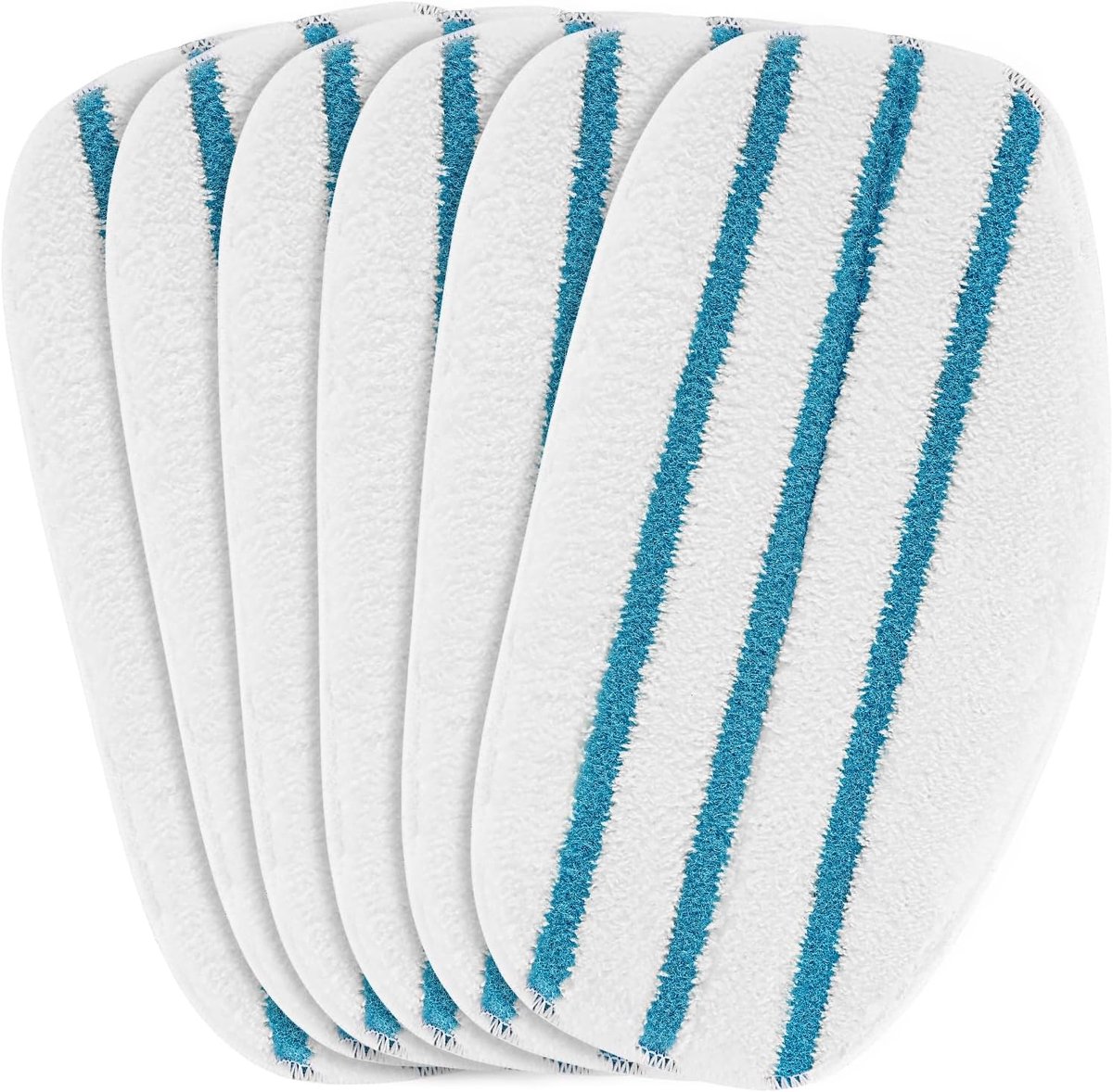 6 Pack vervangende stoomdweilpads geschikt voor PurSteam ThermaPro 10-in-1