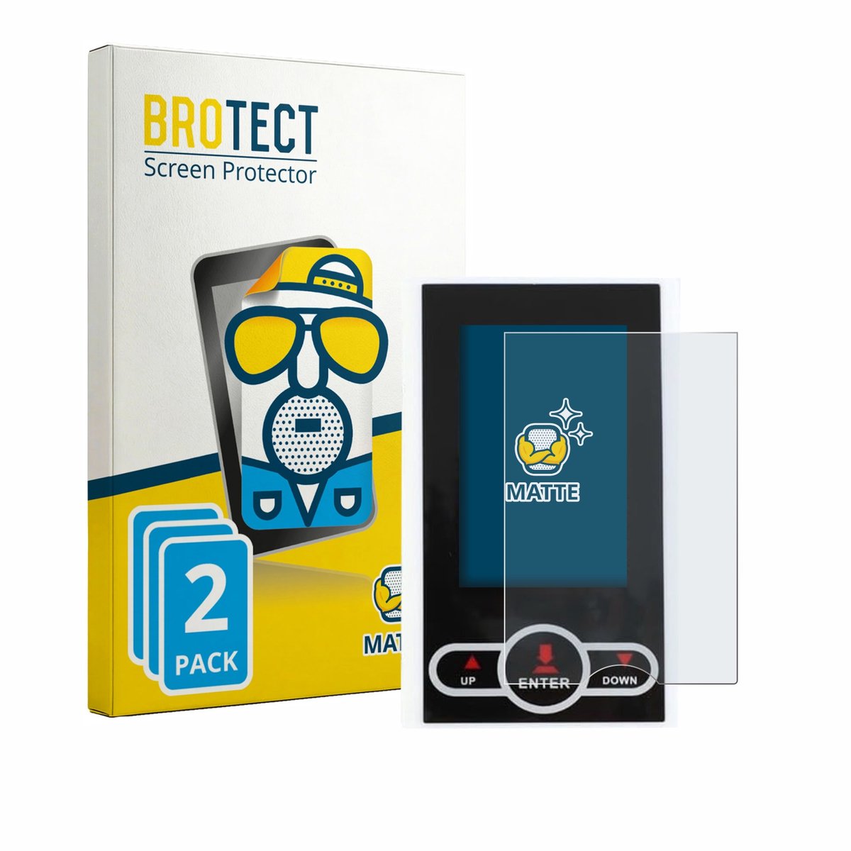 BROTECT - Screenprotector voor QuivyLivy Speedometer - Folie Beschermfolie matte 2 Stuks