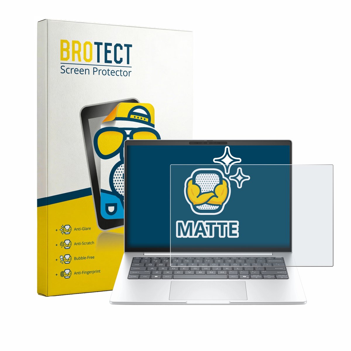 BROTECT - Screenprotector voor HP EliteBook 8 G2a 14" - Folie Beschermfolie matte