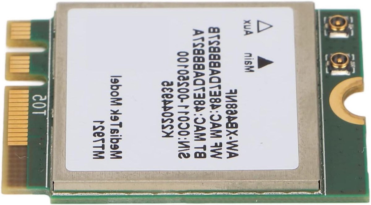 Netwerkkaart WiFi - M.2 Kaart - Snelle Verbinding - Dual Band AC - 1800Mbps - Groen