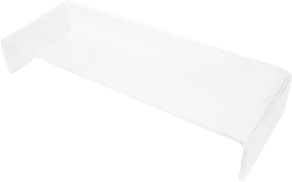Monitor Verhoger - Bureau Organizer - Bureau Opruimen - Stabiele Constructie - 52 cm Breed - Transparant