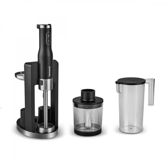 Homend Artfood 1925H - Staafmixer Set Zwart - 800W - Hakmolen 500 ml - Mixbeker 1000 ml - Garde & Aardappelstamper van Karaca — afbeelding 3