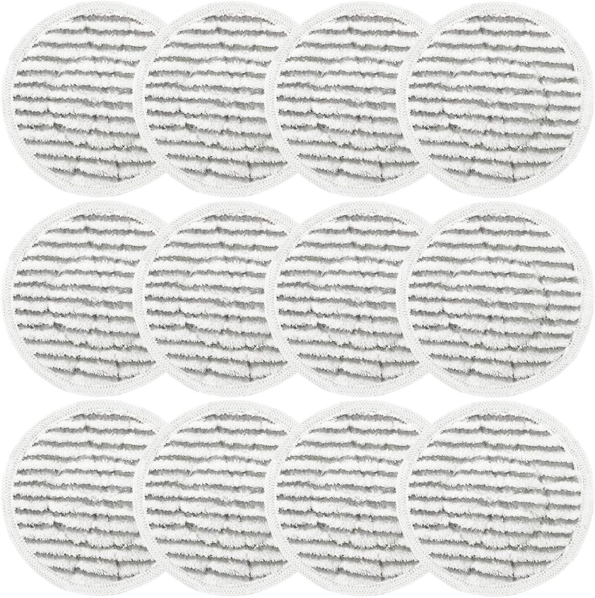 12 Stuks vervangende stoomdweilpads geschikt voor Shark stoomdweil modellen S8201 S7001 S8001 S7201 S7000AMZ S7000 S7005 S7020 S7001C - geschikt voor schrobben en desinfecteren, vuilvast en wasbaar