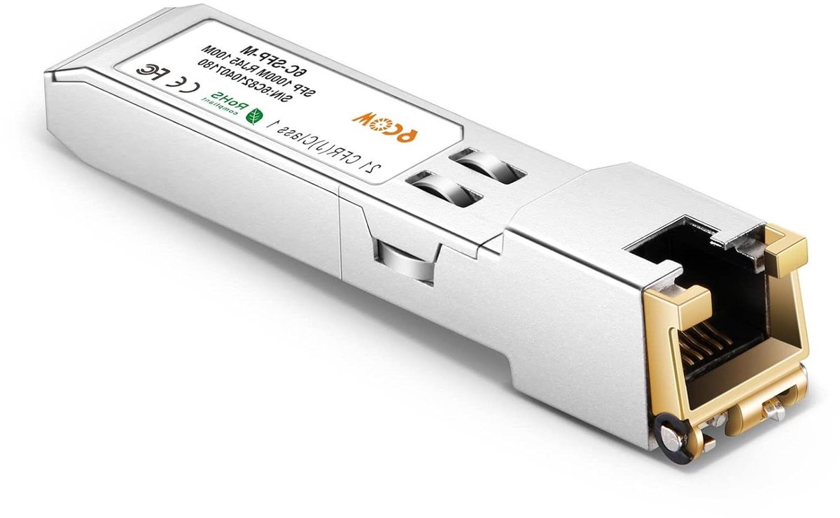 Netwerk Module - SFP Transceiver - Netwerk Verbinding - Plug and Play - 100 Meter - Grijs