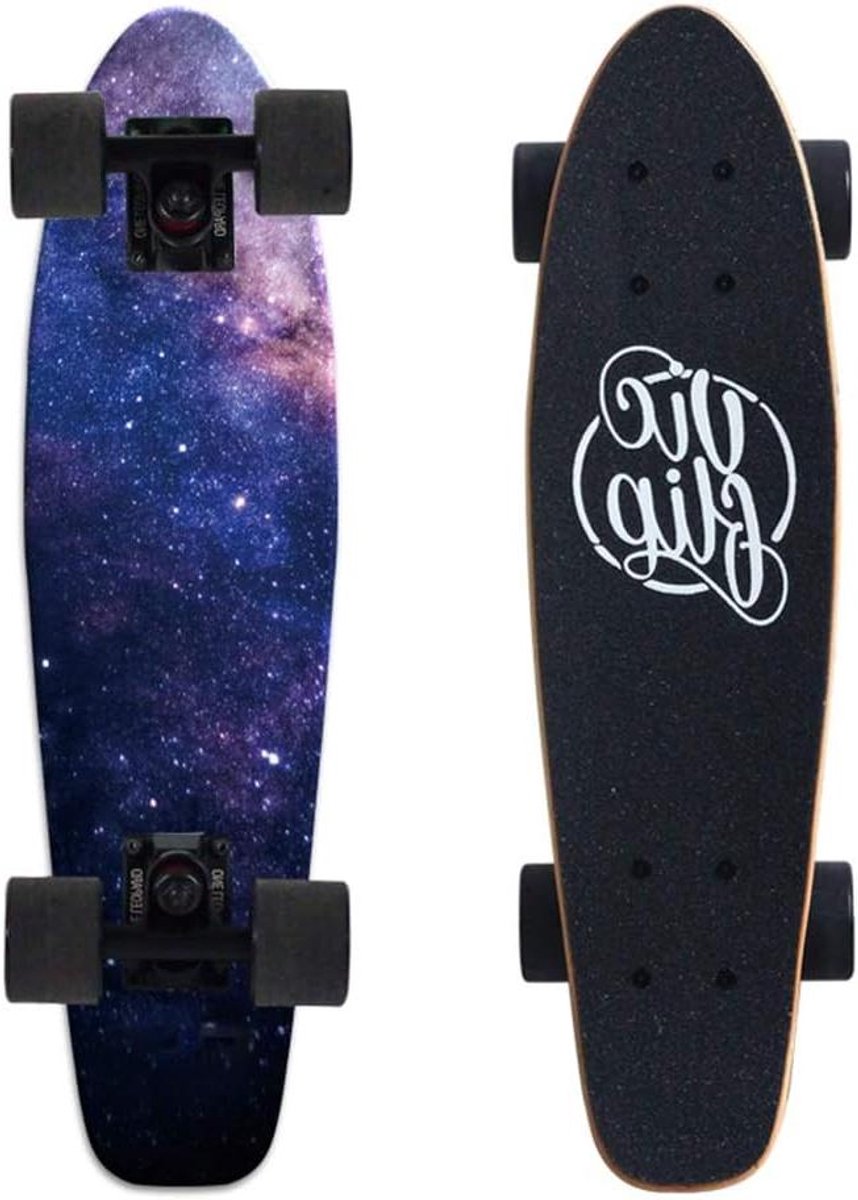 Skateboard Deck Cruiser Board Straat Rijden 7-laags Esdoorn 22 Inch Gekleurd Patroon