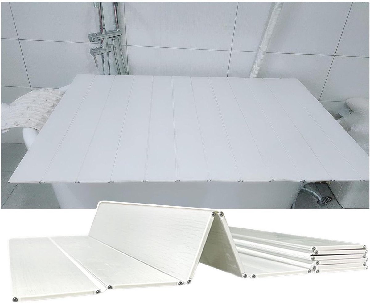 Badkuip lade - Bad accessoire - Ontspannen badderen - Opvouwbaar ontwerp - Tot 180 cm - Wit