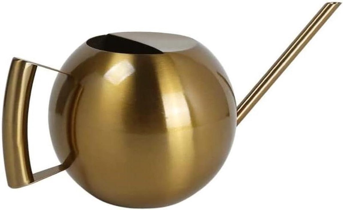 Gieter Lange Mond - Plantenwaterer - Planten Verzorgen - Roestvrij Staal - 1000ml Capaciteit - Brons
