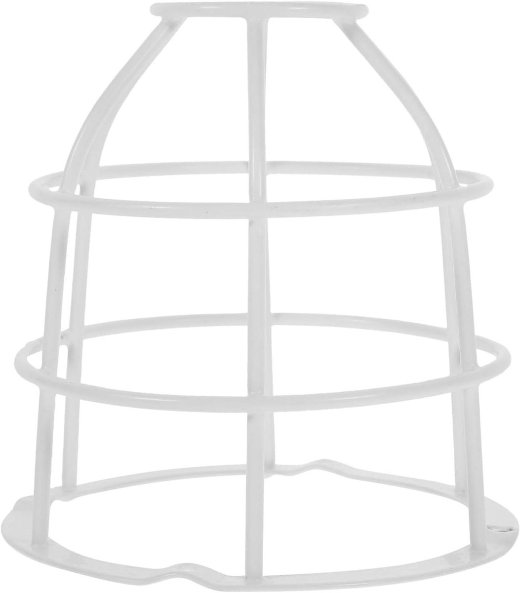 Rookmelder Beschermhoes - Alarm Behuizing - Veiligheid Verhoging - Duurzaam Ijzer - 13 x 12.6 cm - Wit