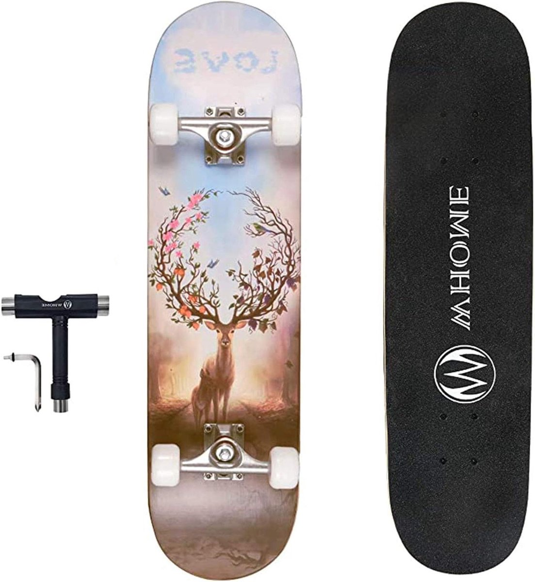 Longboard Skateboard Street Board Skaters Gebruiken Dubbele Kick Concave 31 x 8 inch Stijl B