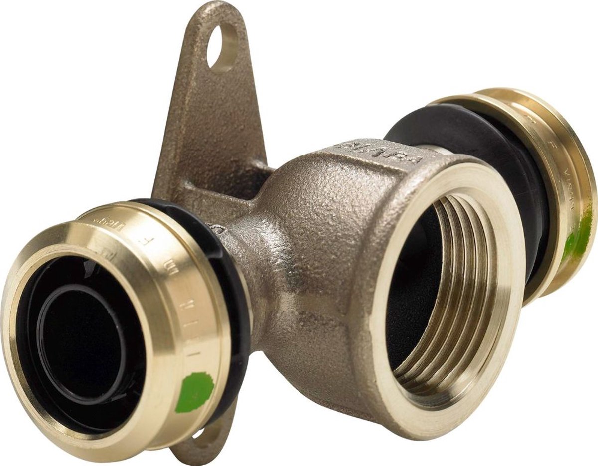 Viega Raxofix wandplaten-T-stuk, d1 20, Rp 1/2, d2 20 siliciumbrons Model 5325.8, 647704