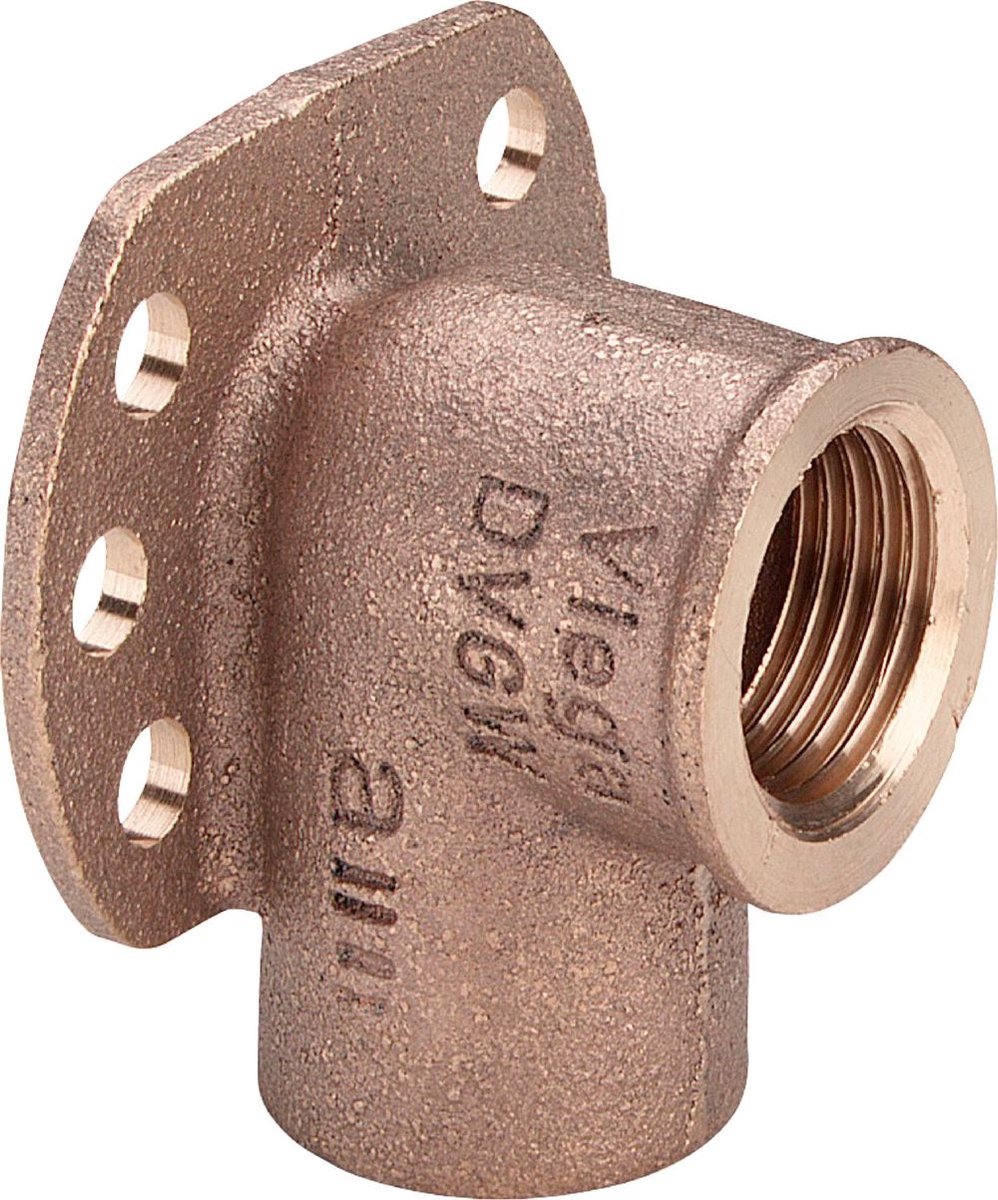 Viega Wandschijf, d 18mm, Rp 1/2 roodkoper Model 94471G, 106393