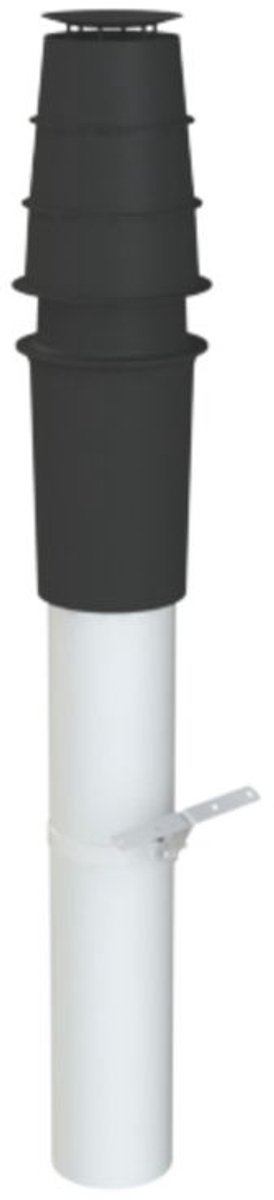 BRÖTJE Basisbouwpakket concentrische Dakd. KAS 60/5 S, zwart, DN60/100, 7630514