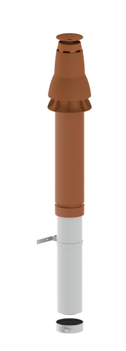 Remeha Dakdoorvoer, DN 80/125, rood, M87982