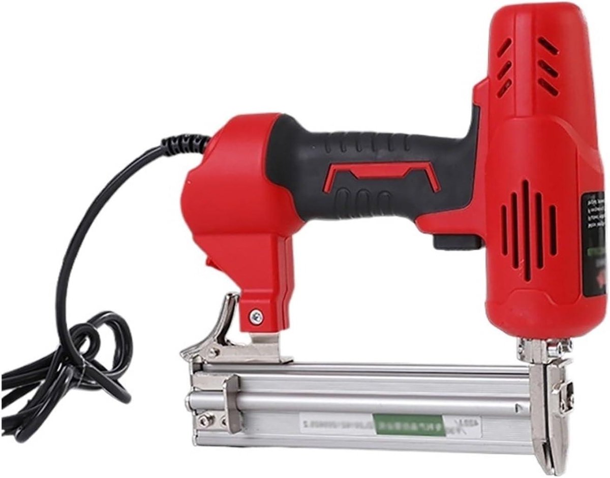 Elektrisch Nietapparaat - Houtbewerking Gereedschap - Meubels Maken - Krachtige Motor - 30mm Spijkers - Rood
