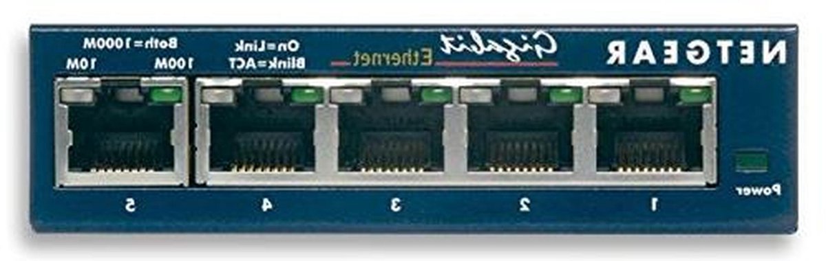 Netwerk Switch - Ethernet Hub - Netwerk Uitbreiding - Gigabit Snelheid - 5 Poorten - Zwart