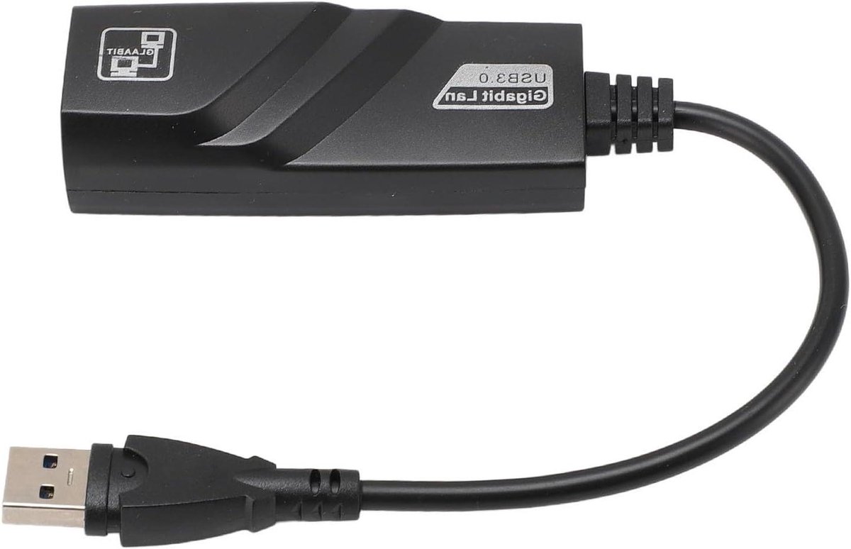 Netwerkadapter - Ethernet Converter - Stabiele Internetverbinding - Gigabit Snelheid - USB 3.0 - Zwart