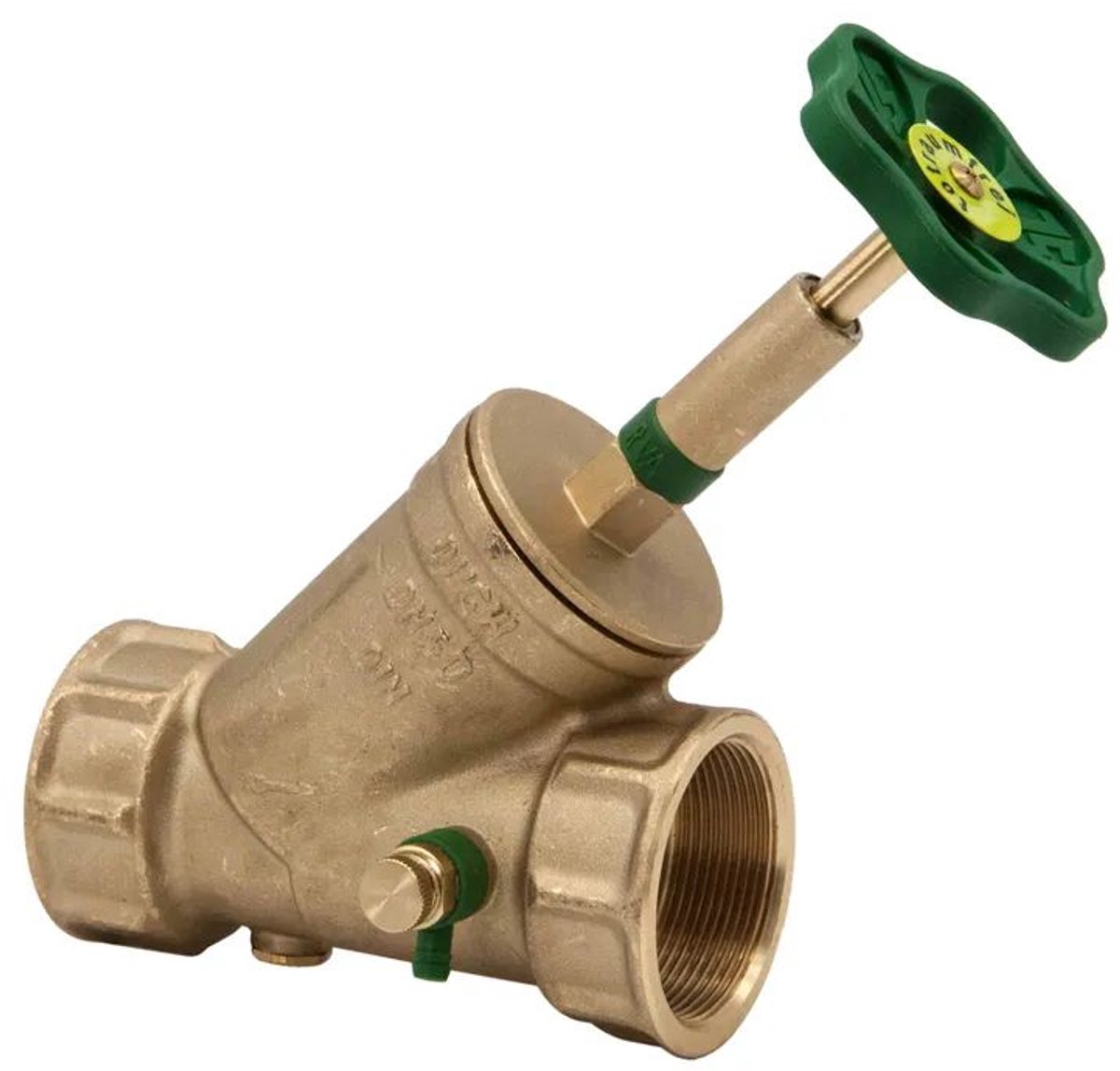 Schlösser Armaturen JS KFR-ventiel met mofaansluiting, met aftapping, met stijgende spindel, DN50, binnendraad 2'', DVGW gekeurd, 0016205000001