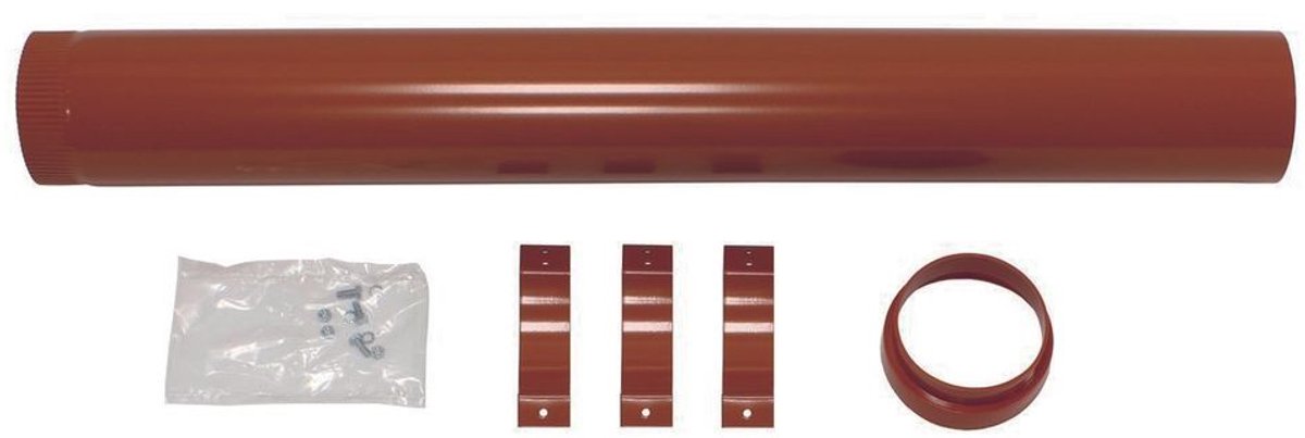 Vaillant Dakverlenging 1,0 m rood, voor verticale dakdoorvoer, 303003