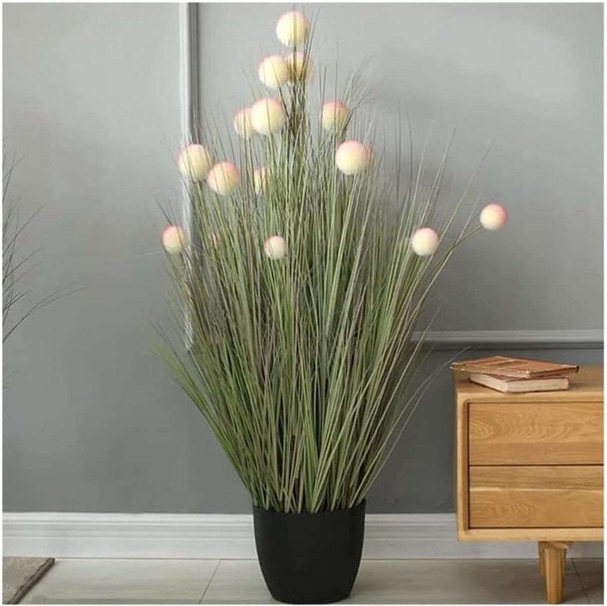 Kunstboom Sneeuwbalgras - Nep plant - Huis decoratie - Realistisch uiterlijk - 90 cm - Groen