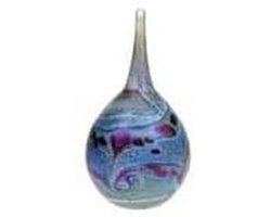 Urn/Mini Urn - Urn Drop blue - Urn for ashes - Urn Dog - Urn Cat - Urn Glass object - Urn Art - Axis Memorial - Glasurn