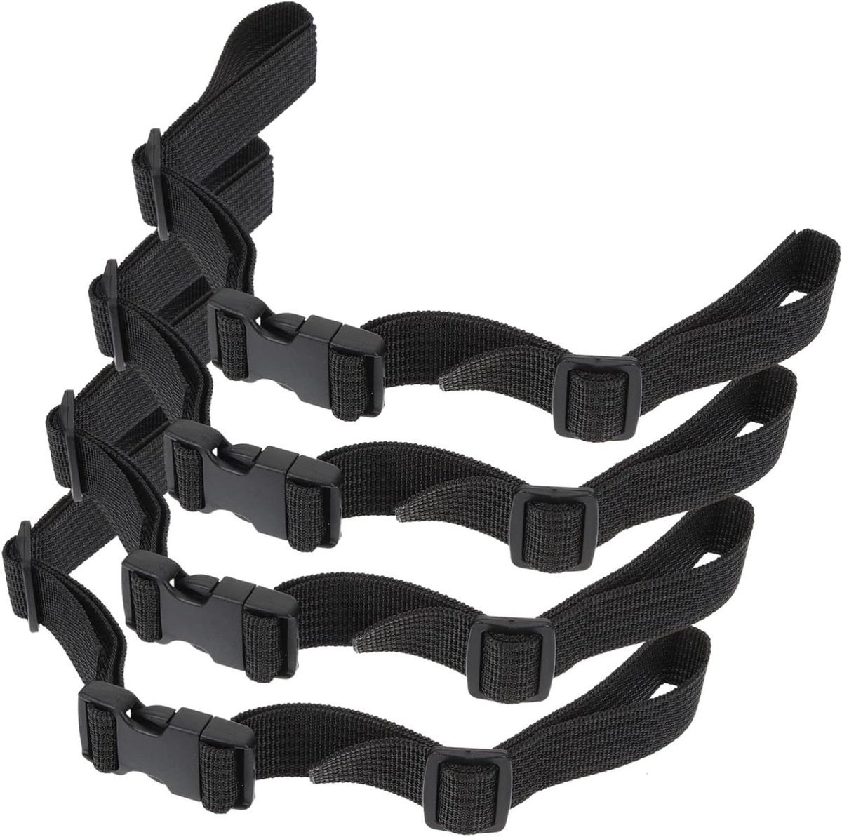 Spanbanden met gesp - Vastzetriemen bagage - Bagage vastzetten - Verstelbaar ontwerp - 32.5 cm lengte - Zwart