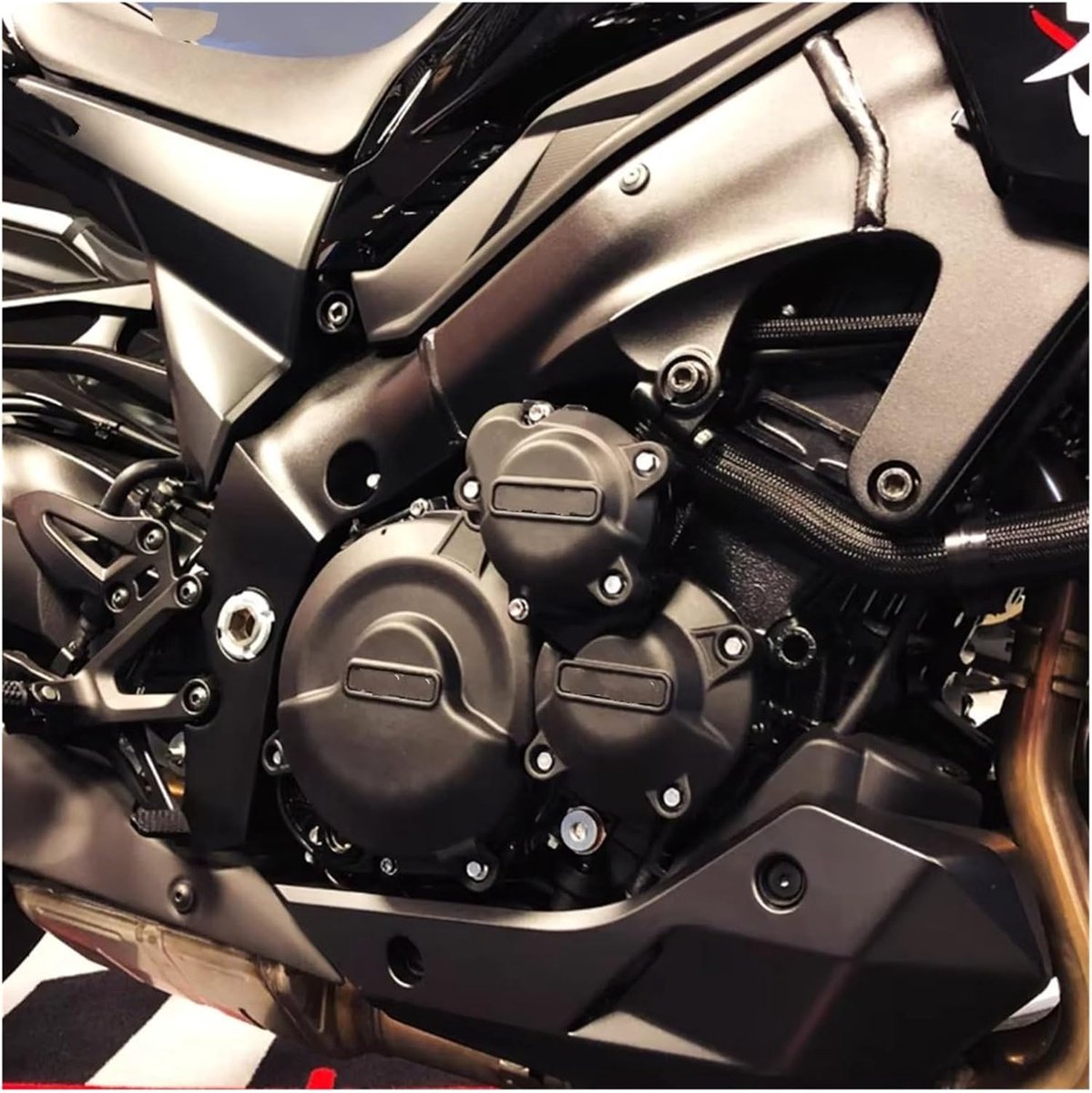 Motor Chassis Guard Cover Voor GSX-S1000GT Voor GSX-S 950 & Voor GSX-S1000F L5-M5 2024 Motorhoes Motorfiets Beschermhoezen Motorbescherming(8MM PADDOCK STAND) – foto 4