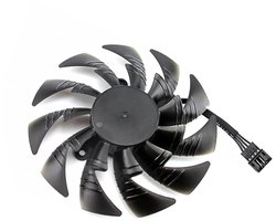 T129215BU 95 mm grafische kaartventilator compatibel met Gigabyte AORUS GTX 1070 GTX 1080 GTX 1080 Ti stille koelventilator reserveventilator (B)