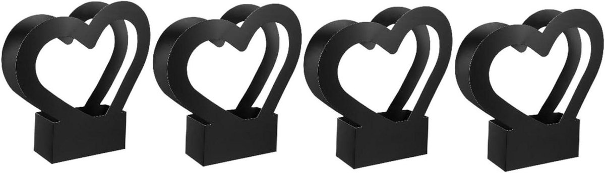 4pcs Party Decorations Flower Bouquet Sleeves Waterproof Trays Clear Bags Paper Wrap Box Bouquet Bags with Handle Flowers Packing Bag Bright Vase 600g White Card Black Beavorty