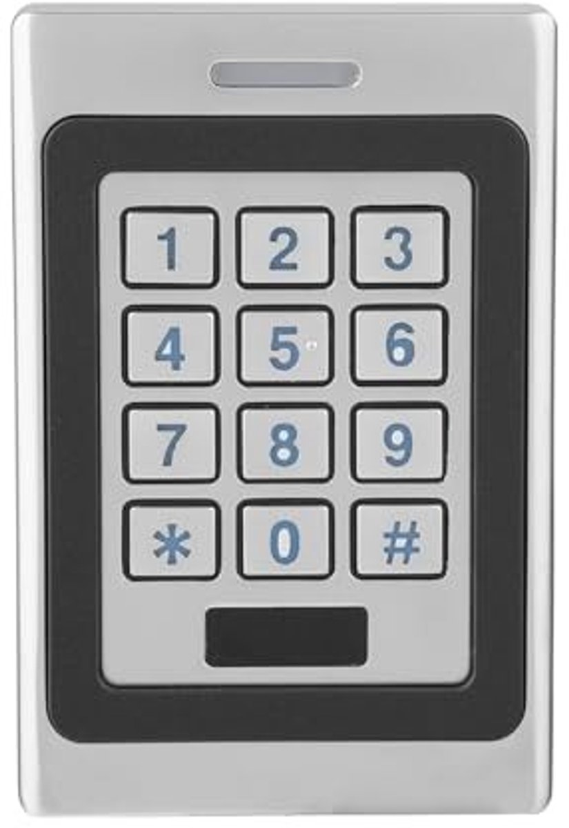 Allecto - Numeriek Toetsenbord - Toegangscontrole - Waterdicht Systeem - Zilver - Veiligheid - Geschikt voor Deurbeveiliging - Me...