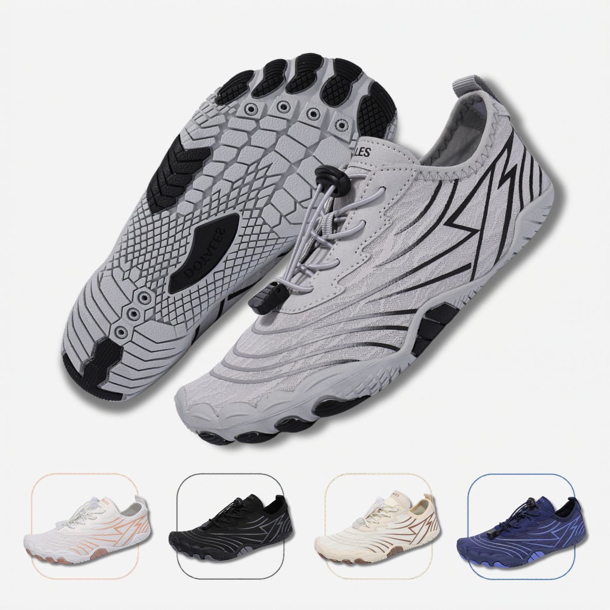 DOTALES - FlowStep barefoot schoenen Grau 36